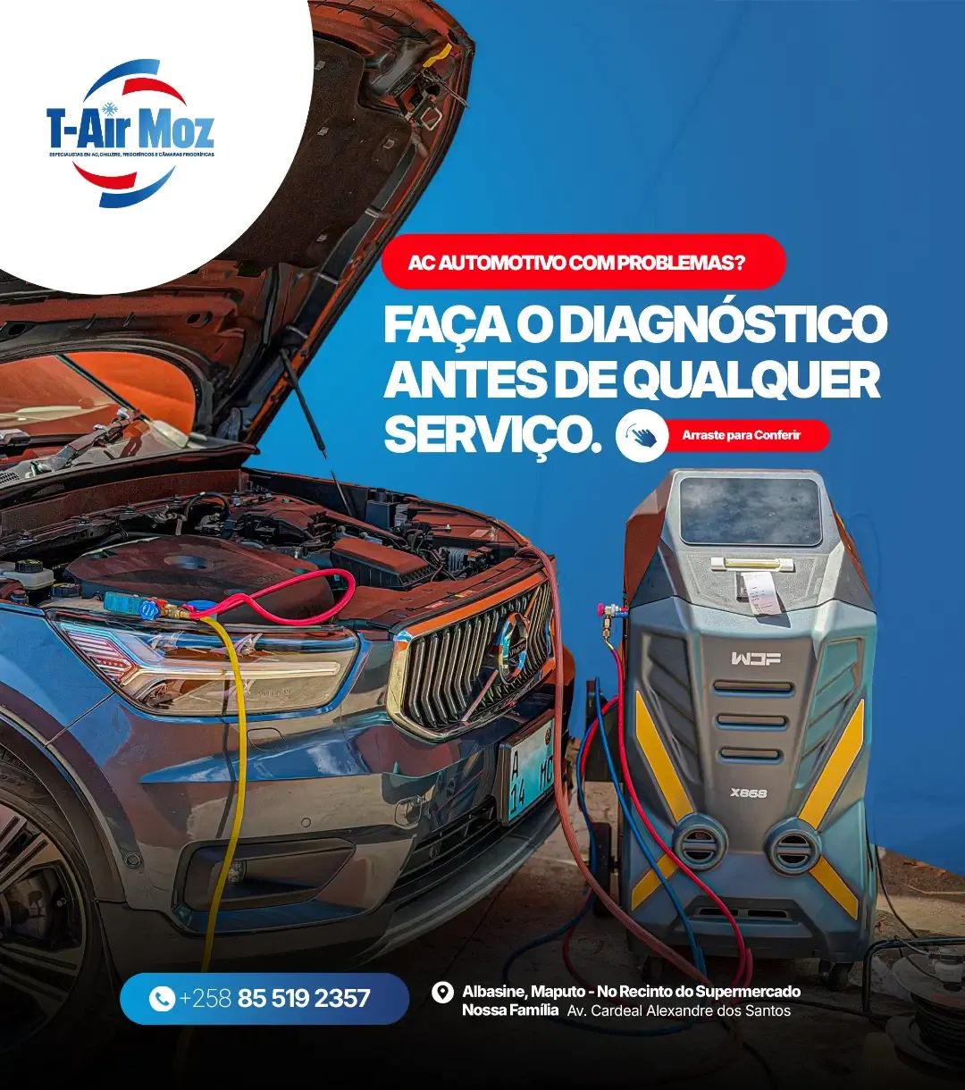Recarga de Gás do Ar Condicionado Automóvel em Maputo: Quando É Necessária?